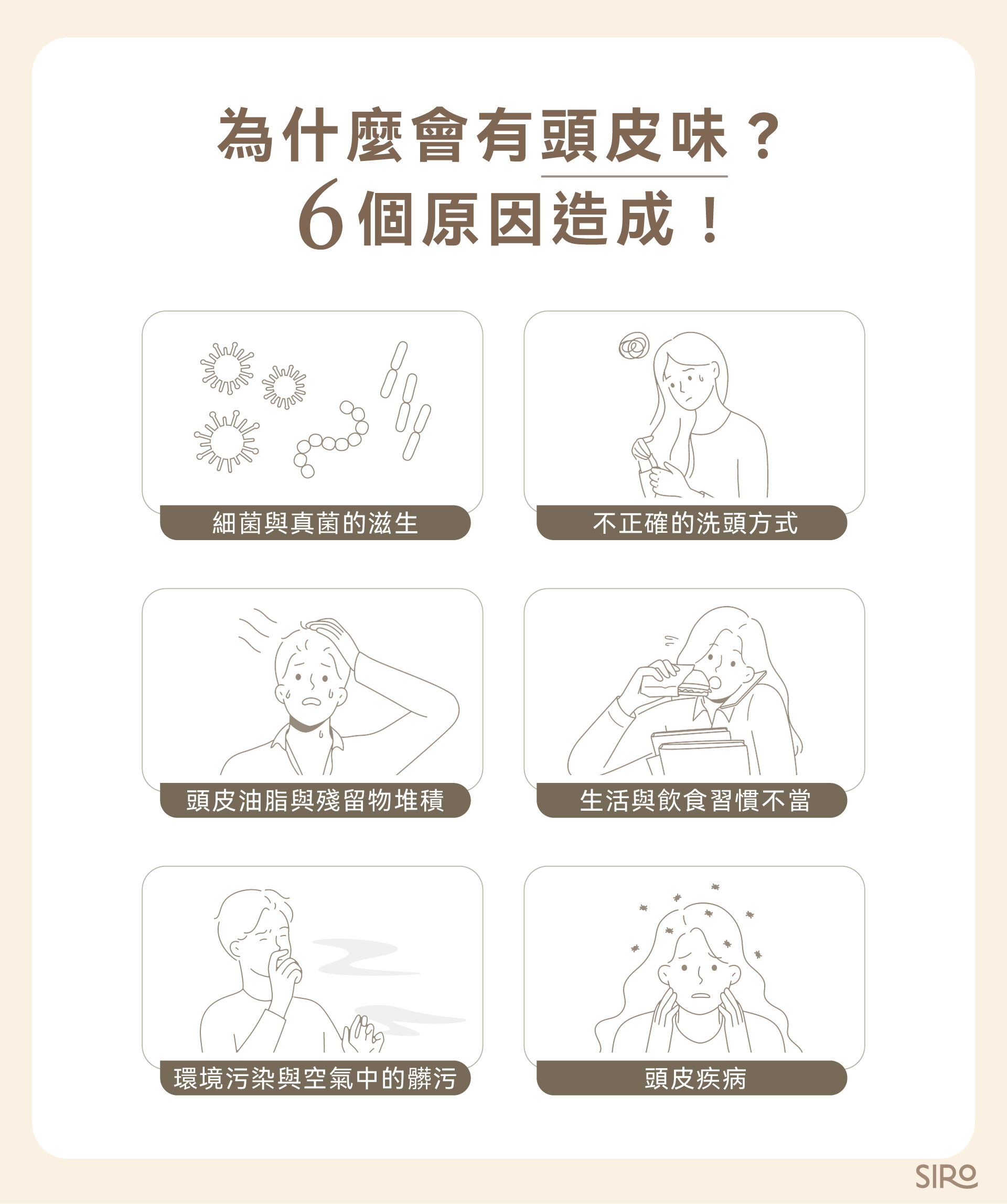 為什麼會有頭皮味？6個原因造成
