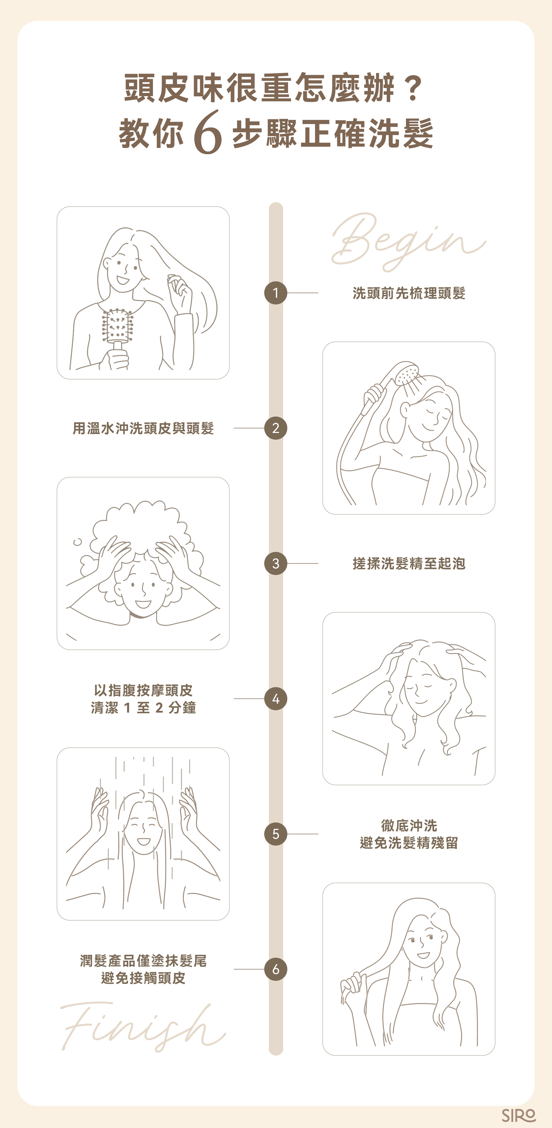 頭皮味很重怎麼辦？教你6步驟正確洗髮