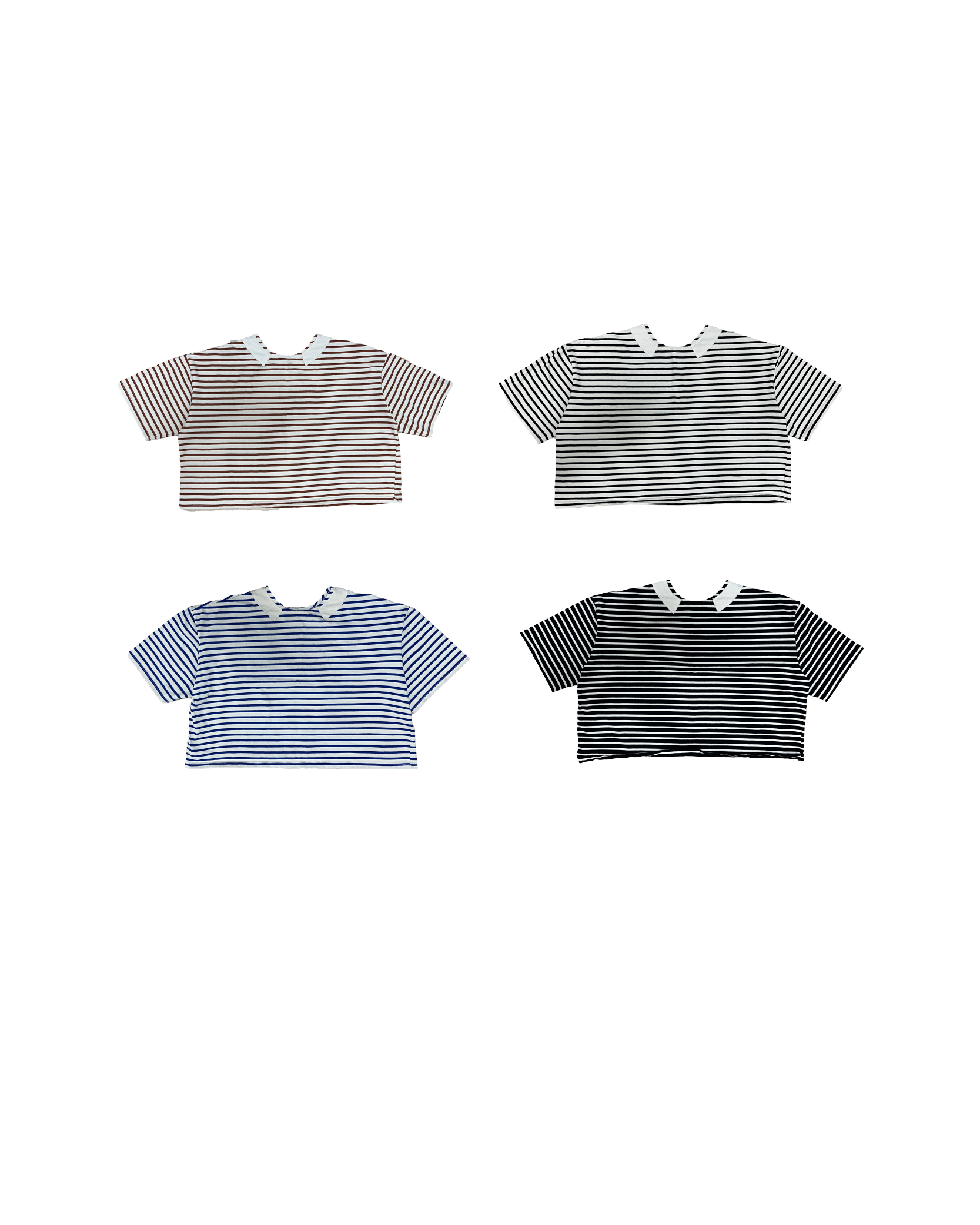 拼布中袖橫間寬版上衣