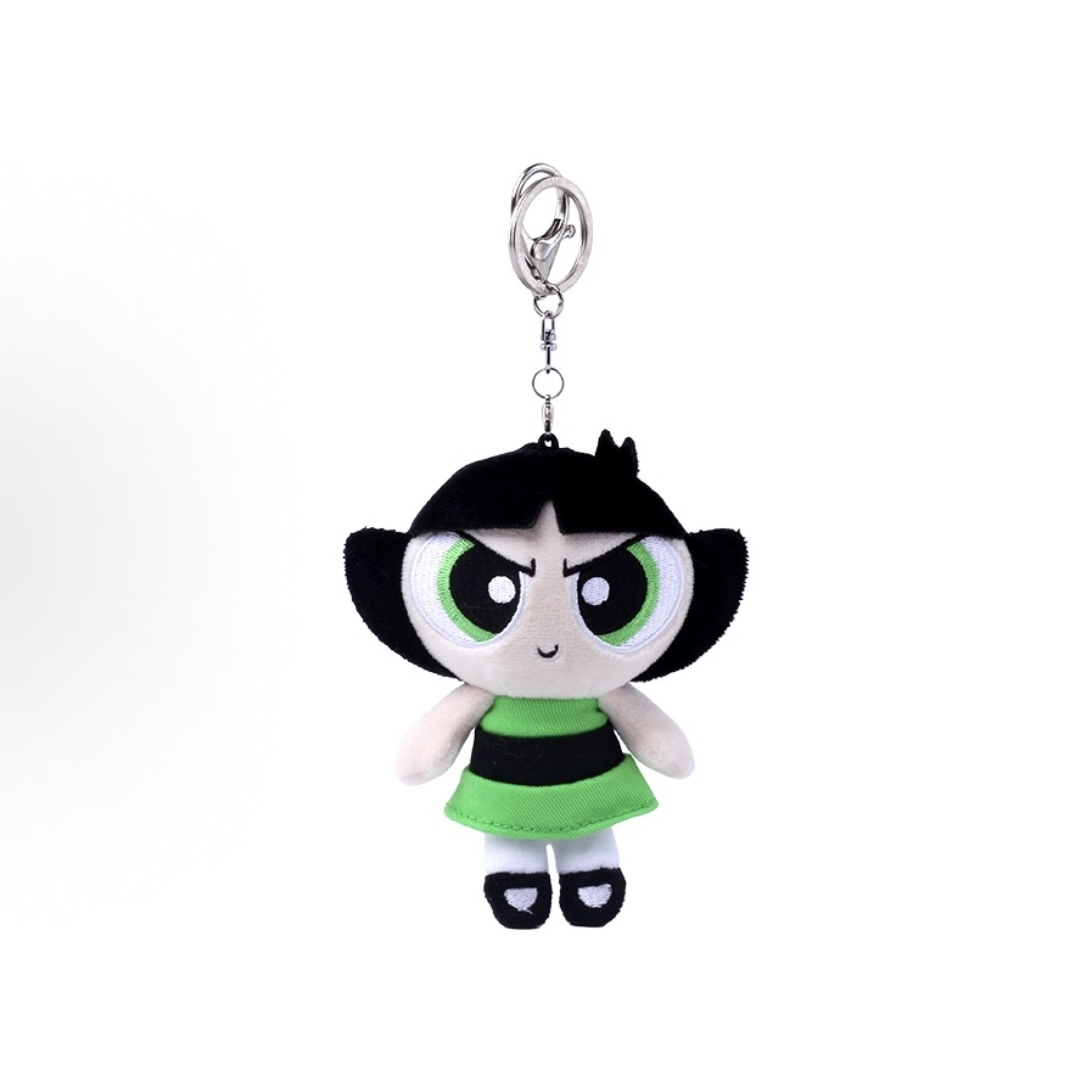 HUGKIS THE POWERPUFF GIRLS 飛天小女警  吊飾 鑰匙圈-花花/泡泡/毛毛
