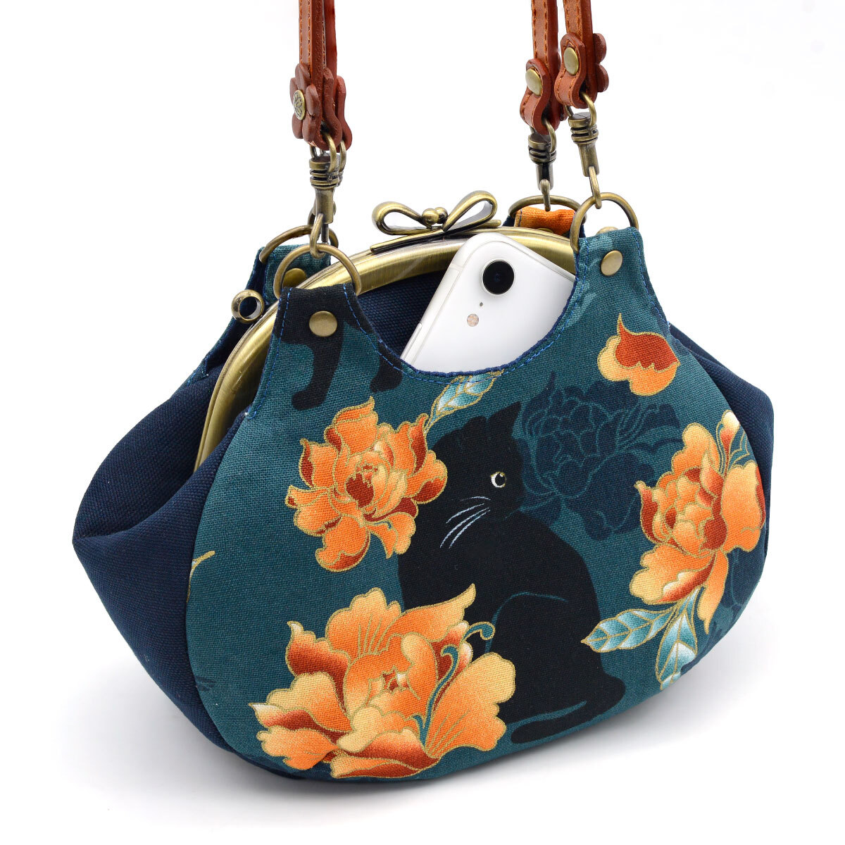 16.5公分半圓蝴蝶結口金_螺絲款【贈雙耳手提斜背口金包紙型】