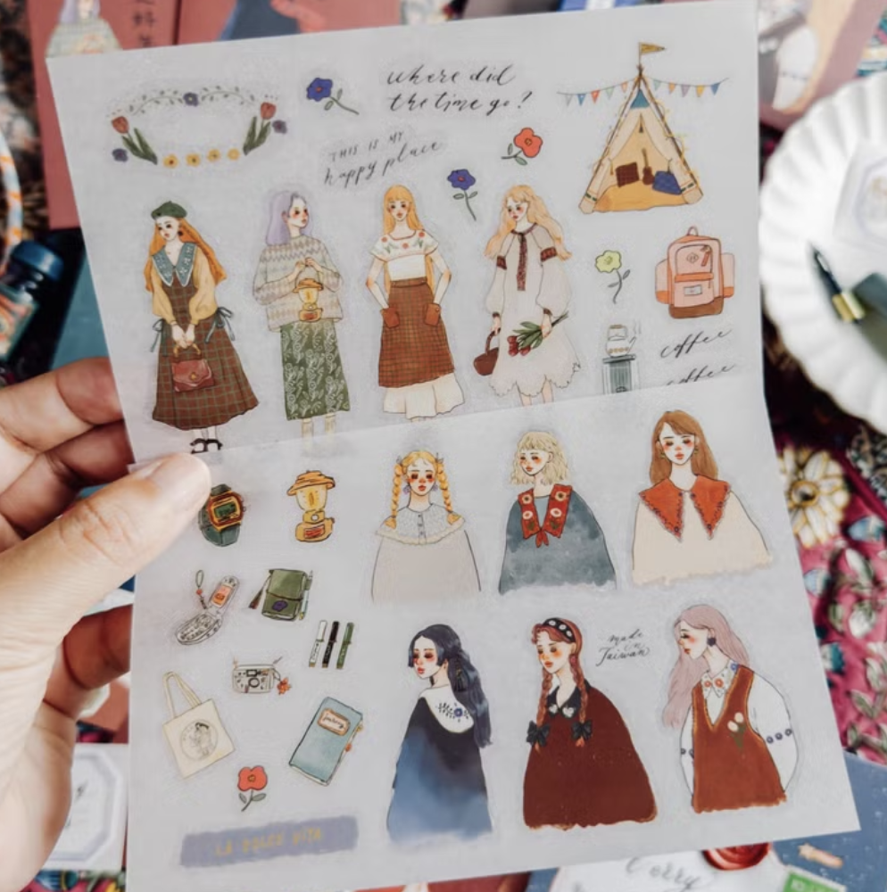 甜蜜生活｜露營生活 轉印貼紙