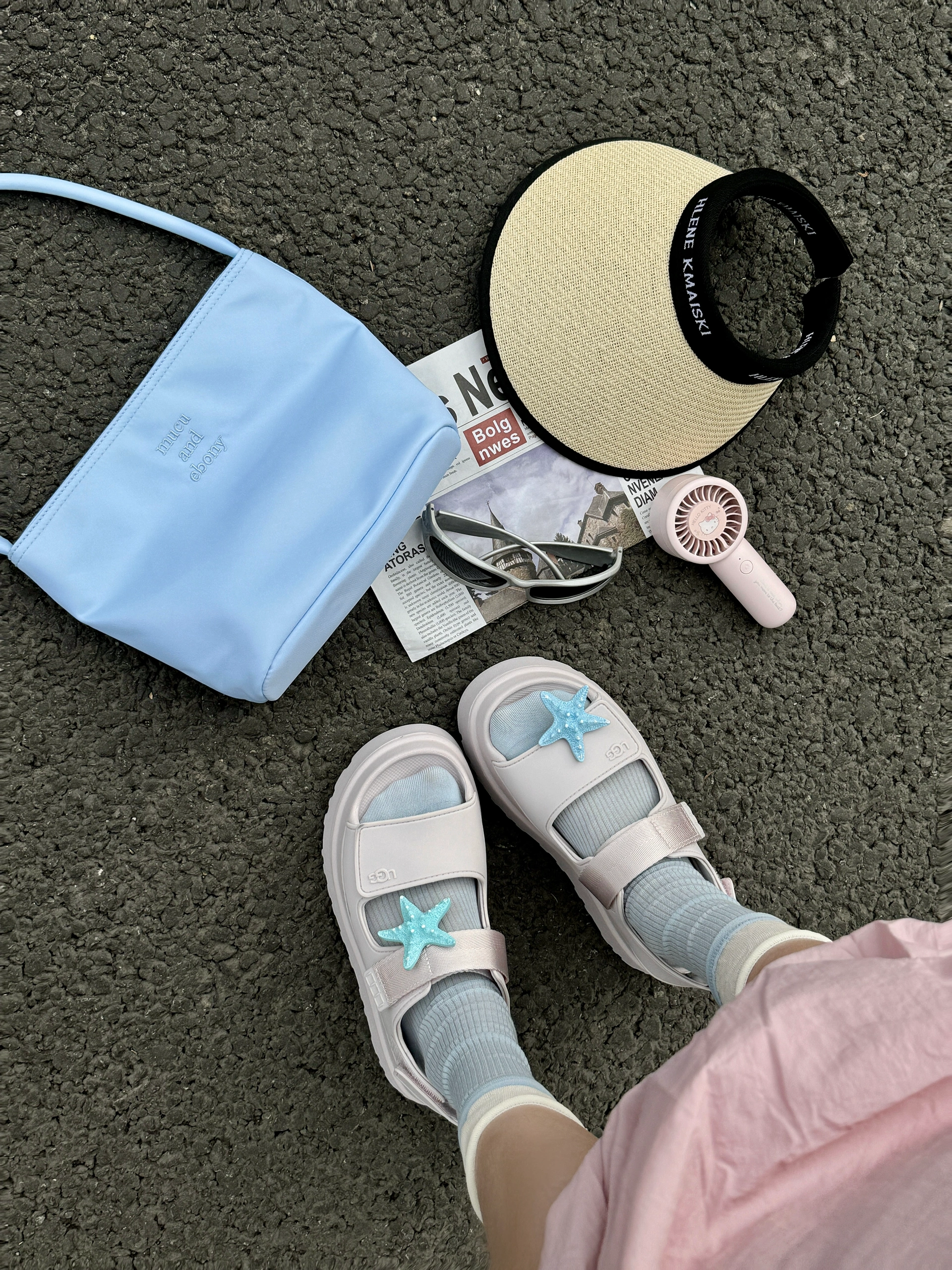 UGG GOLDENGLOW 丁香紫 淡紫 灰紫 涼鞋 防潑水 輕量 NEWJEANS HANNI代言同款 女鞋 / 預購