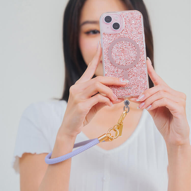 簡約粗款皮革短掛繩 (俏皮紫) 手腕繩 短掛繩