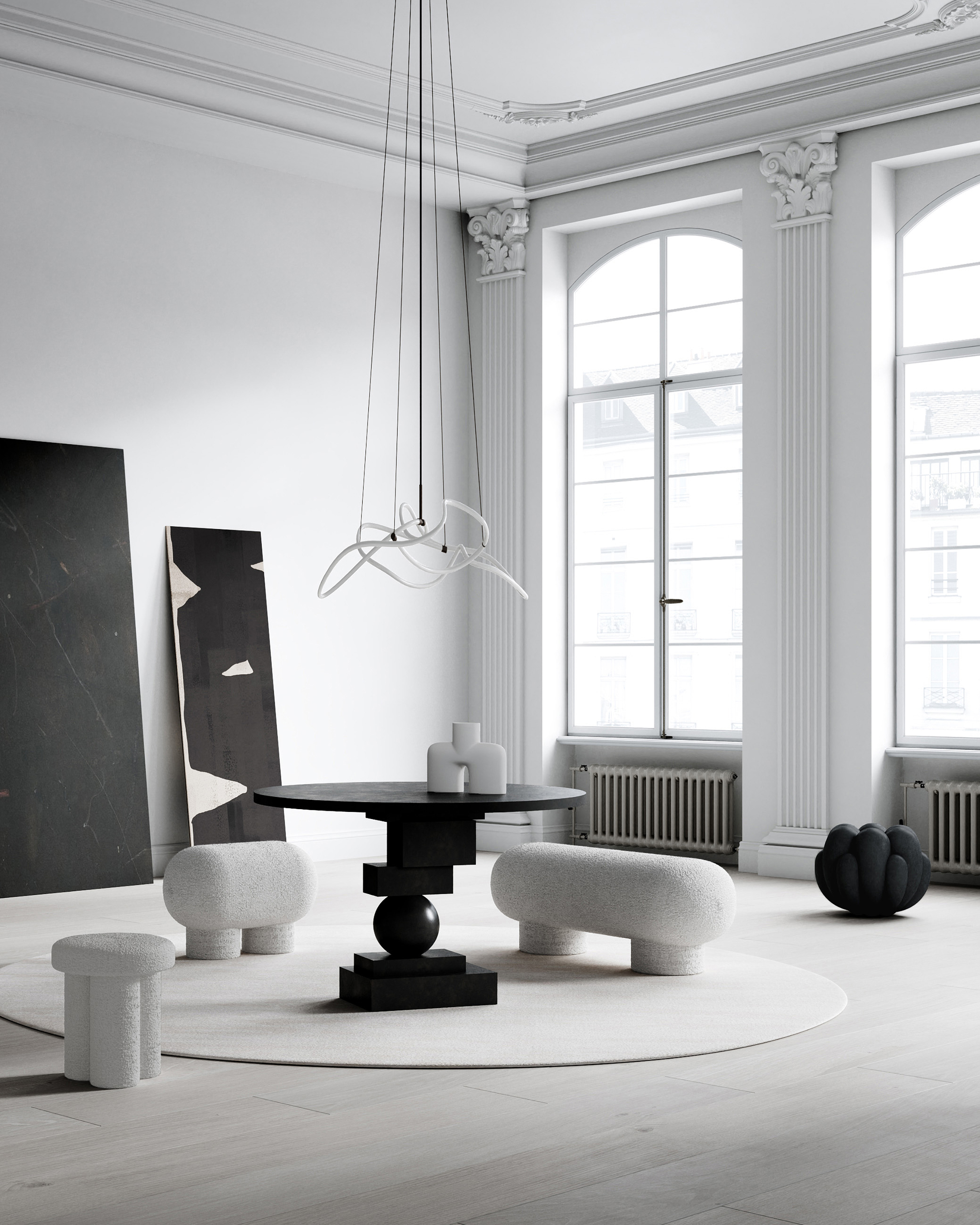 101CPH 眼鏡蛇花瓶/Uno迷你 骨白色