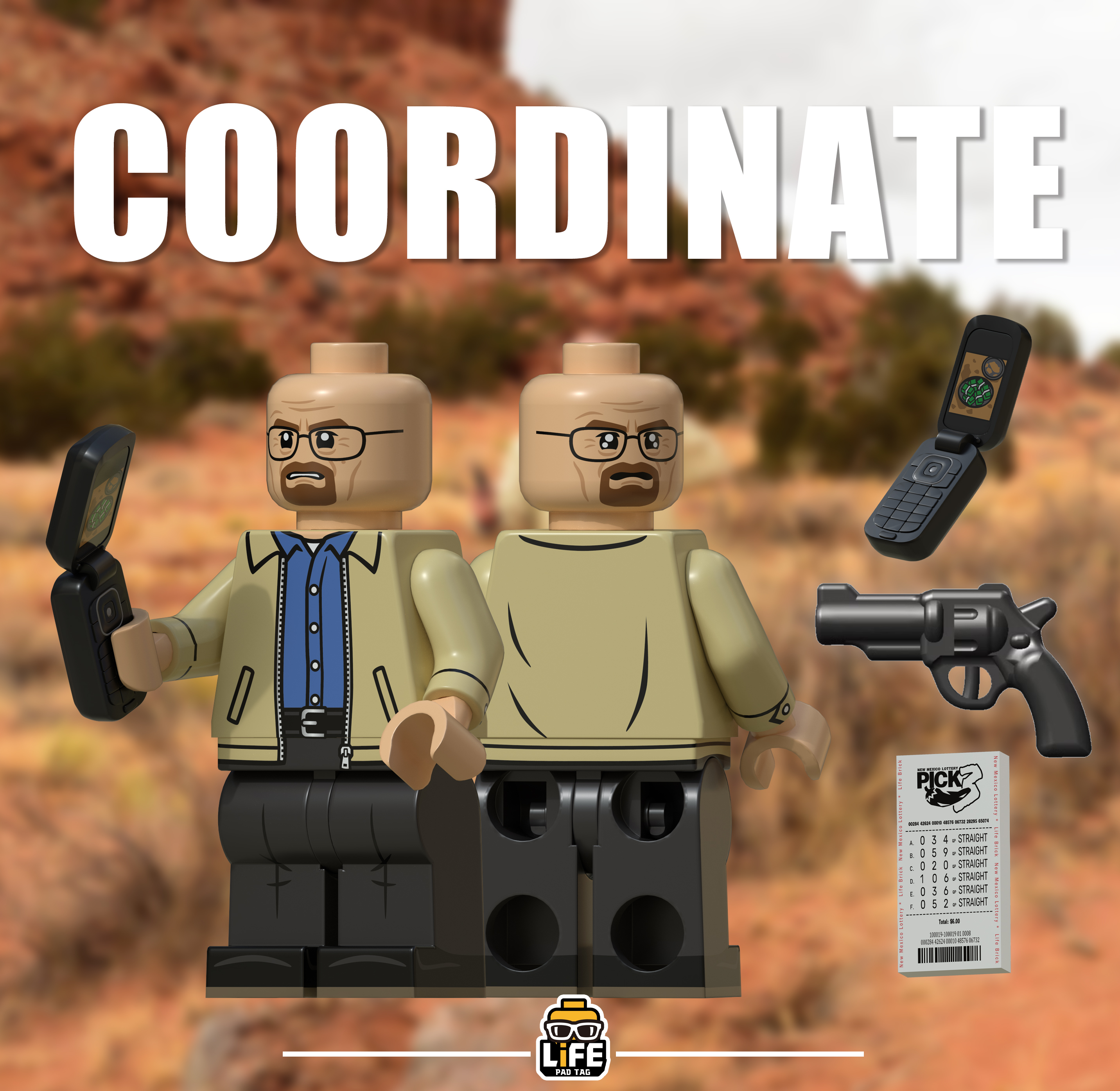 [Life Brick][In Stock] Breaking Bad - White [PADprinted]