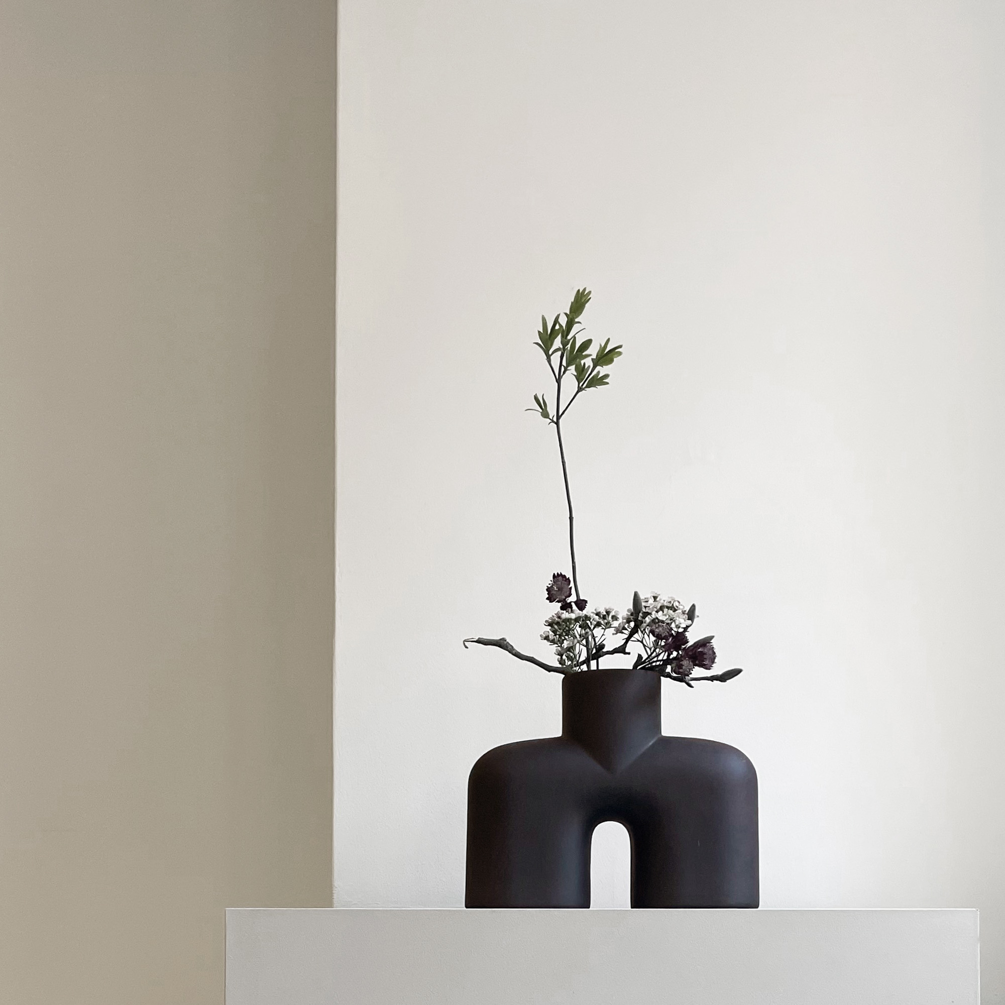 101CPH 眼鏡蛇花瓶/Uno中 黑色