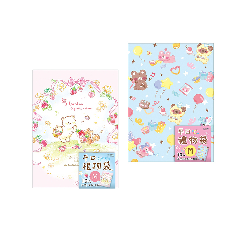 四季紙品 禮物紙袋(中) 10入【BC4007】