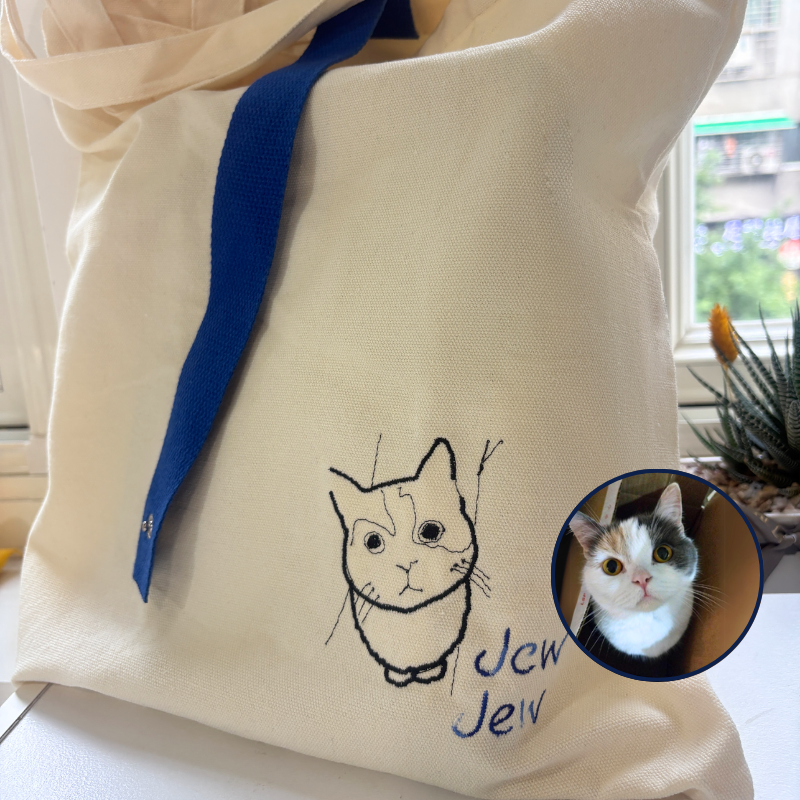Piccoloo│客製刺繡專屬萌圖托特包