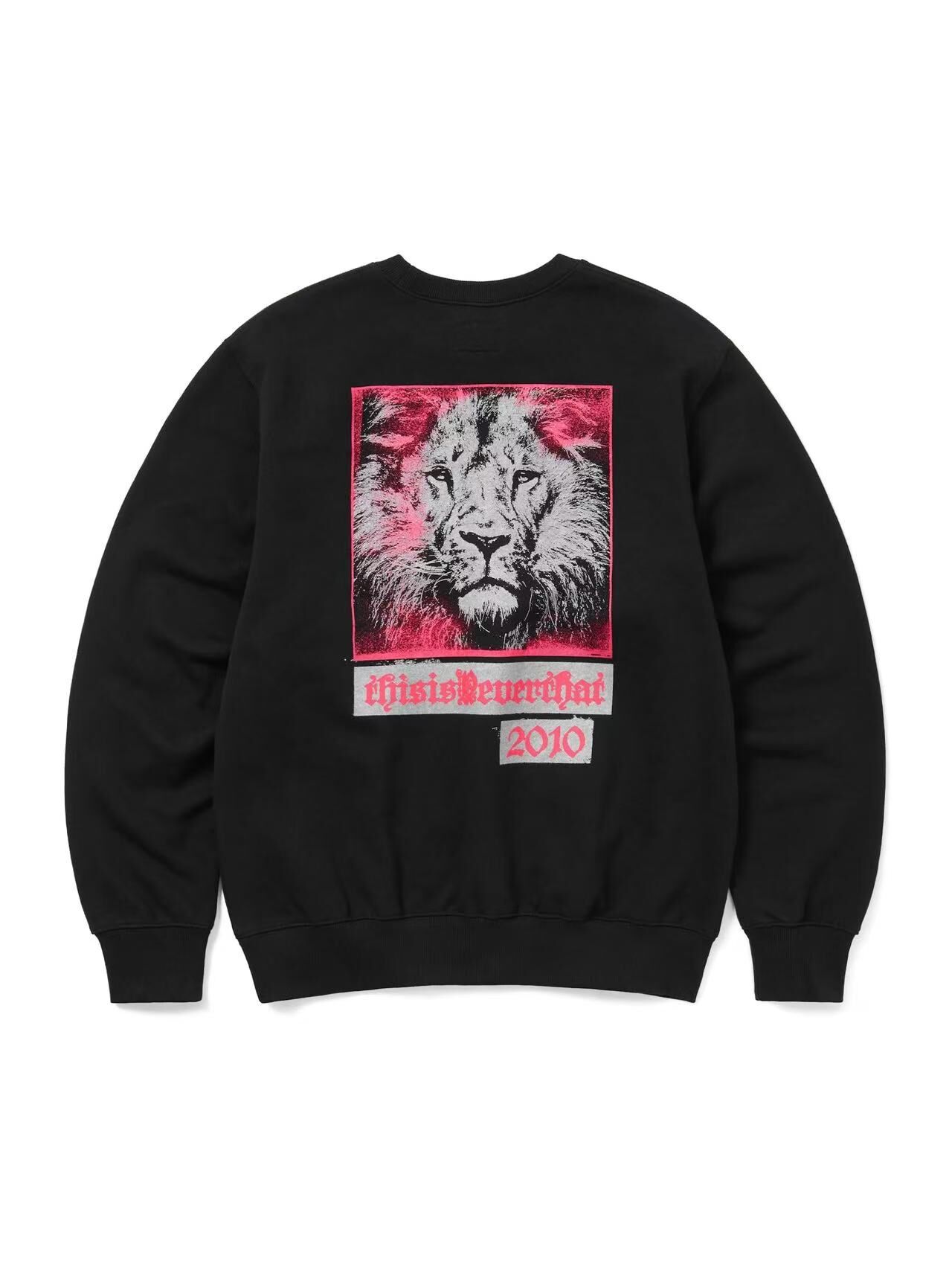 THISISNEVERTHAT LION 2010 CREWNECK TN251TSWCW03 BLACK