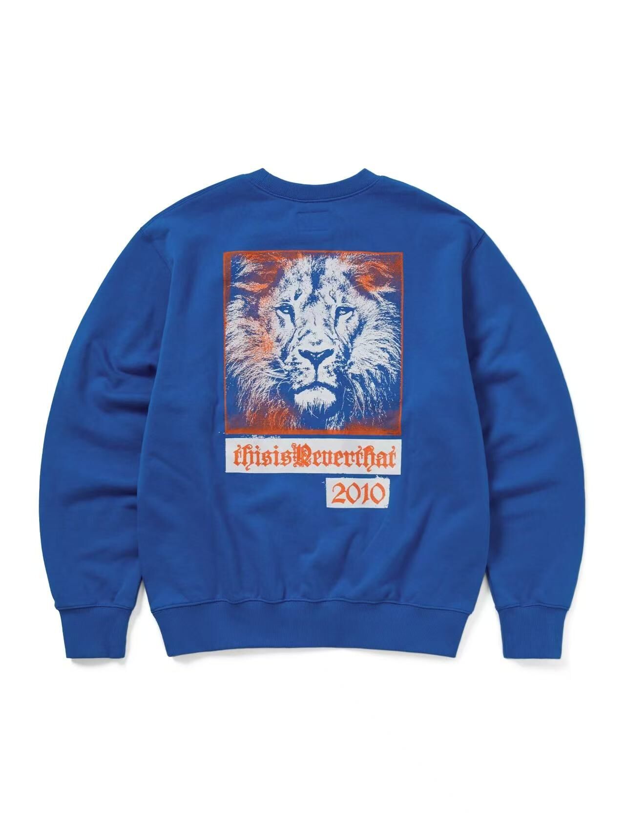 THISISNEVERTHAT LION 2010 CREWNECK TN251TSWCW03 BLUE