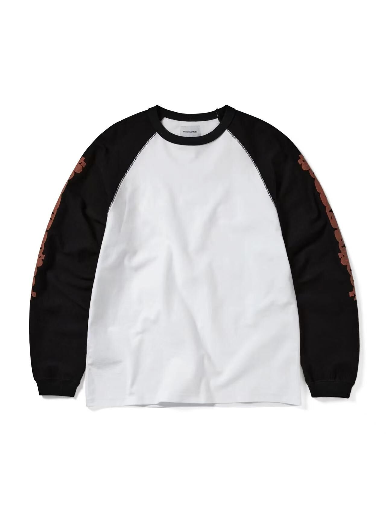 THISISNEVERTHAT INSIDE OUT RAGLAN CREWNECK TN251TSWCW05 BLACK