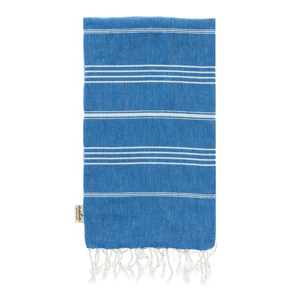 1AA0528-101 AELIA ANNA Beach Towel Samothraki Sky Blue & White Stripes #18298 (F-EU-E)