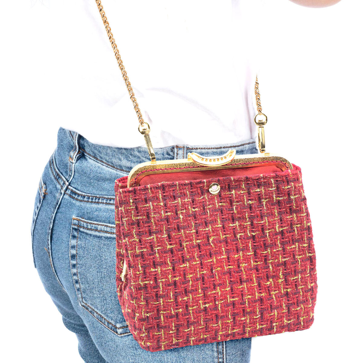 20公分長腳壓花蓋頭口金【贈小香三層口金水桶包紙型】