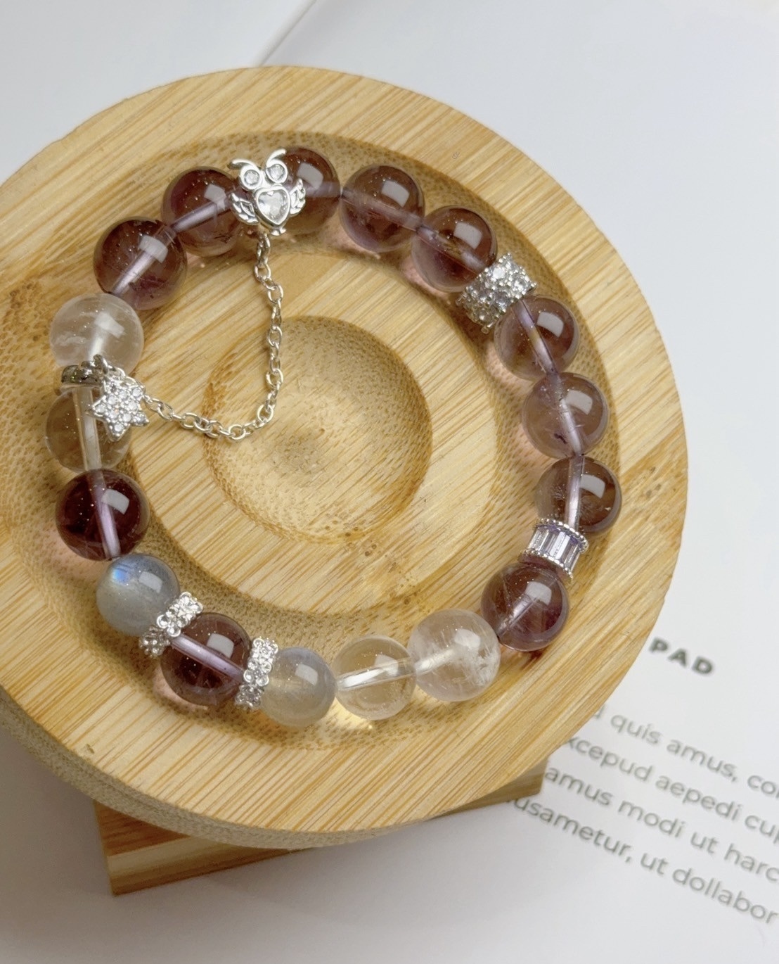 幻紫生金｜紫水晶/白月光/灰月光/白水晶手鍊