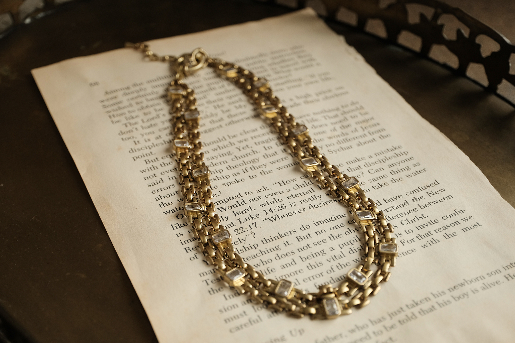 黃銅飾品, 項鍊, 個性, 黃銅, 鋯石