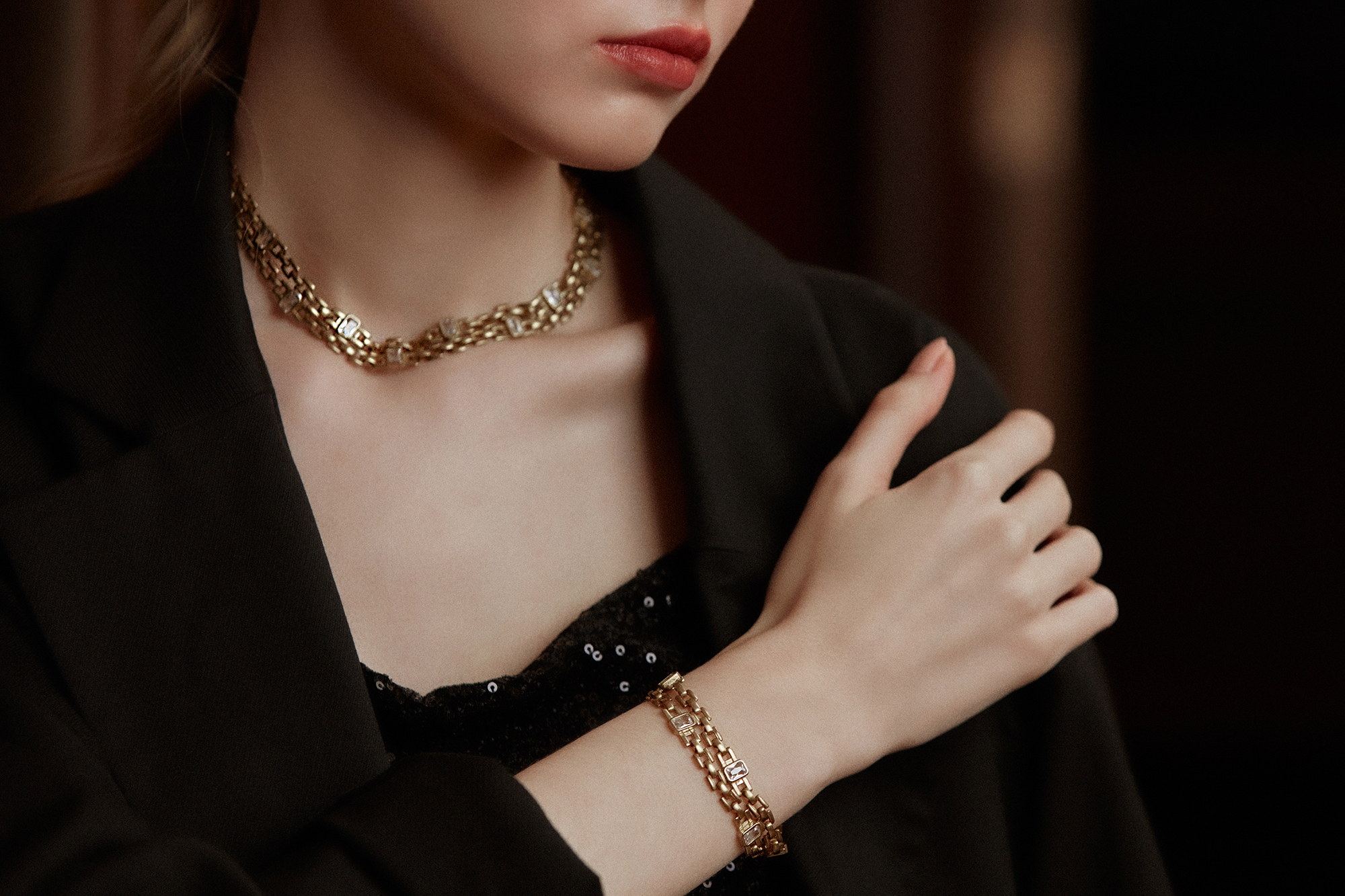 黃銅飾品, 手鍊, 個性, 黃銅, 鋯石