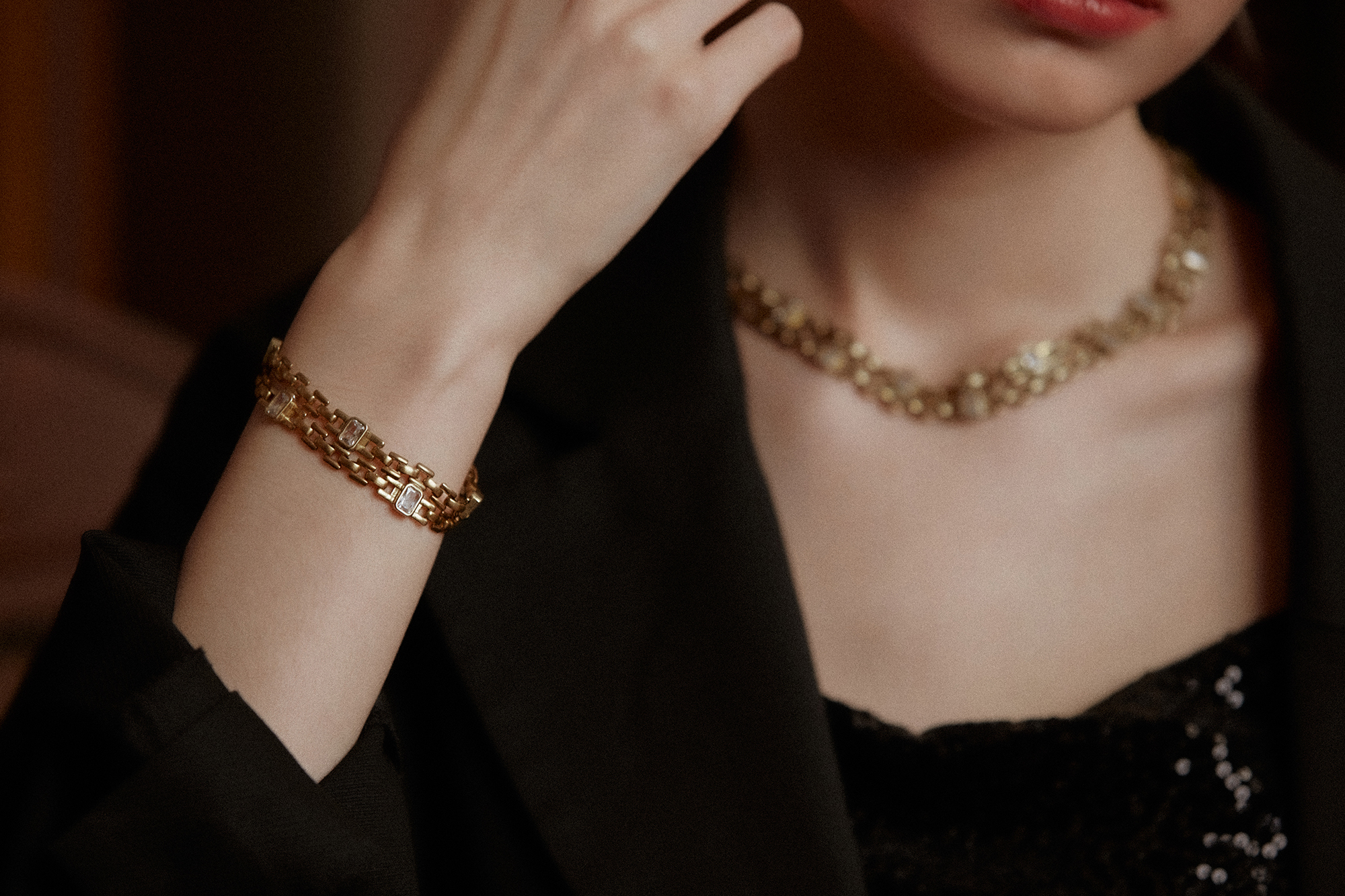 黃銅飾品, 手鍊, 個性, 黃銅, 鋯石