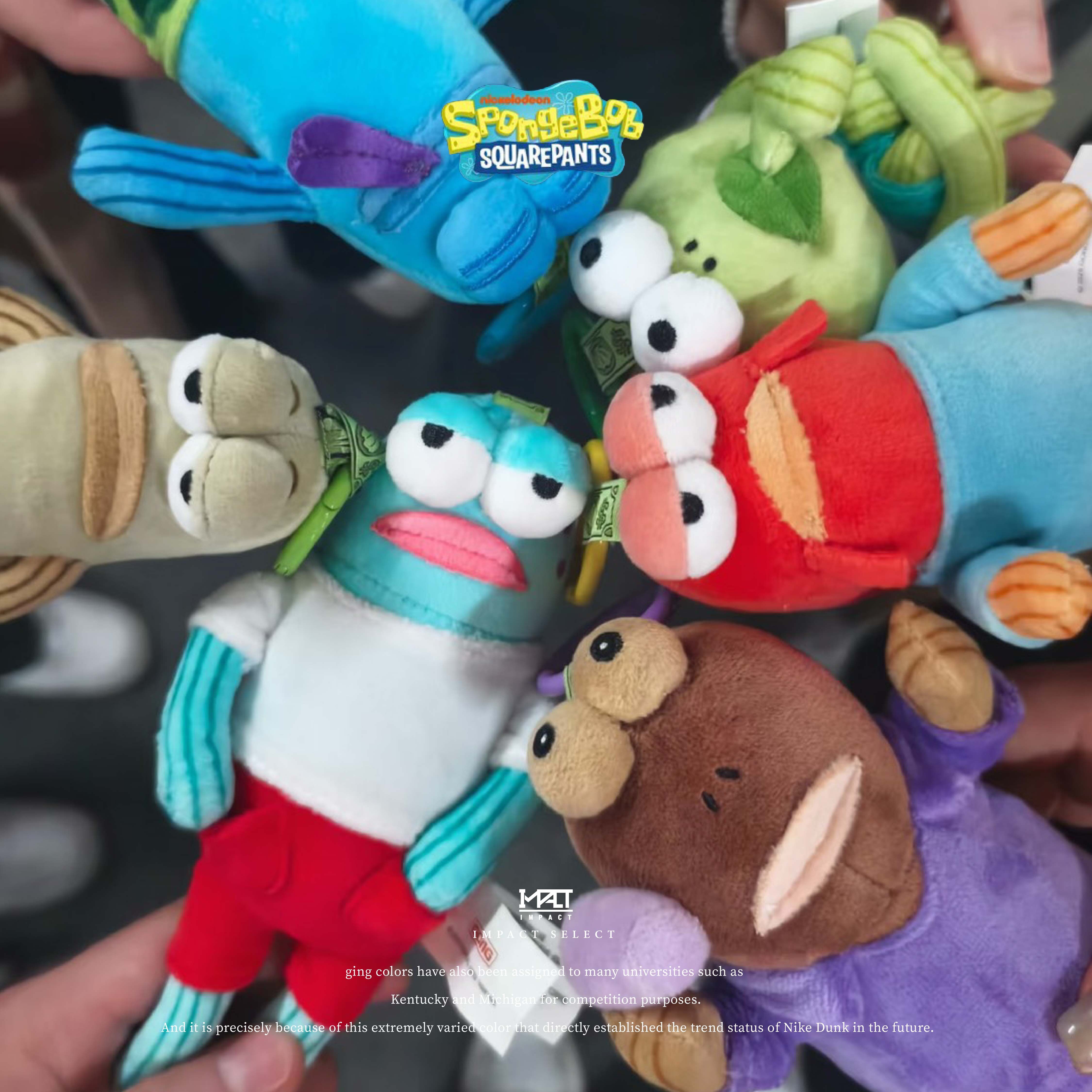 POPMART 泡泡瑪特 海綿寶寶 比奇堡的居民們 路人魚 毛絨 吊飾 盲盒