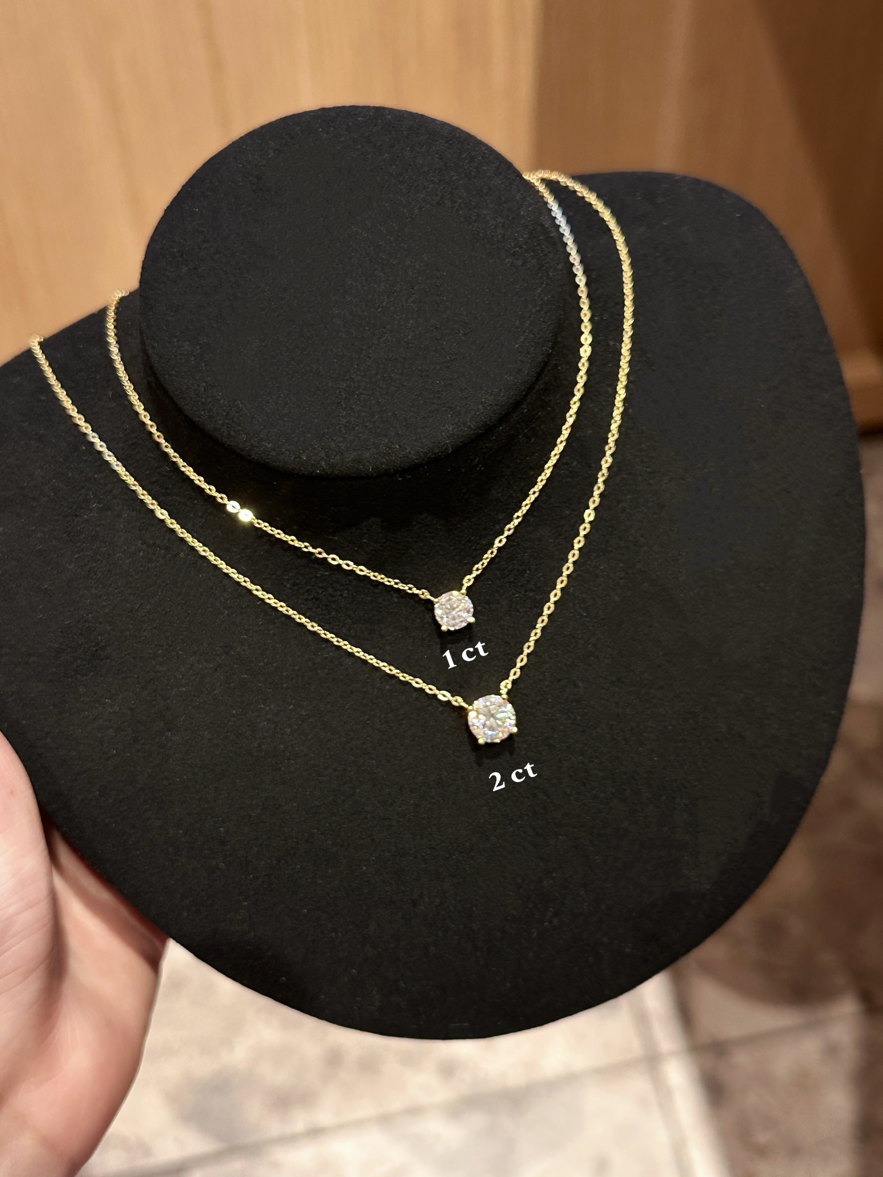 Jovie moissanite necklace