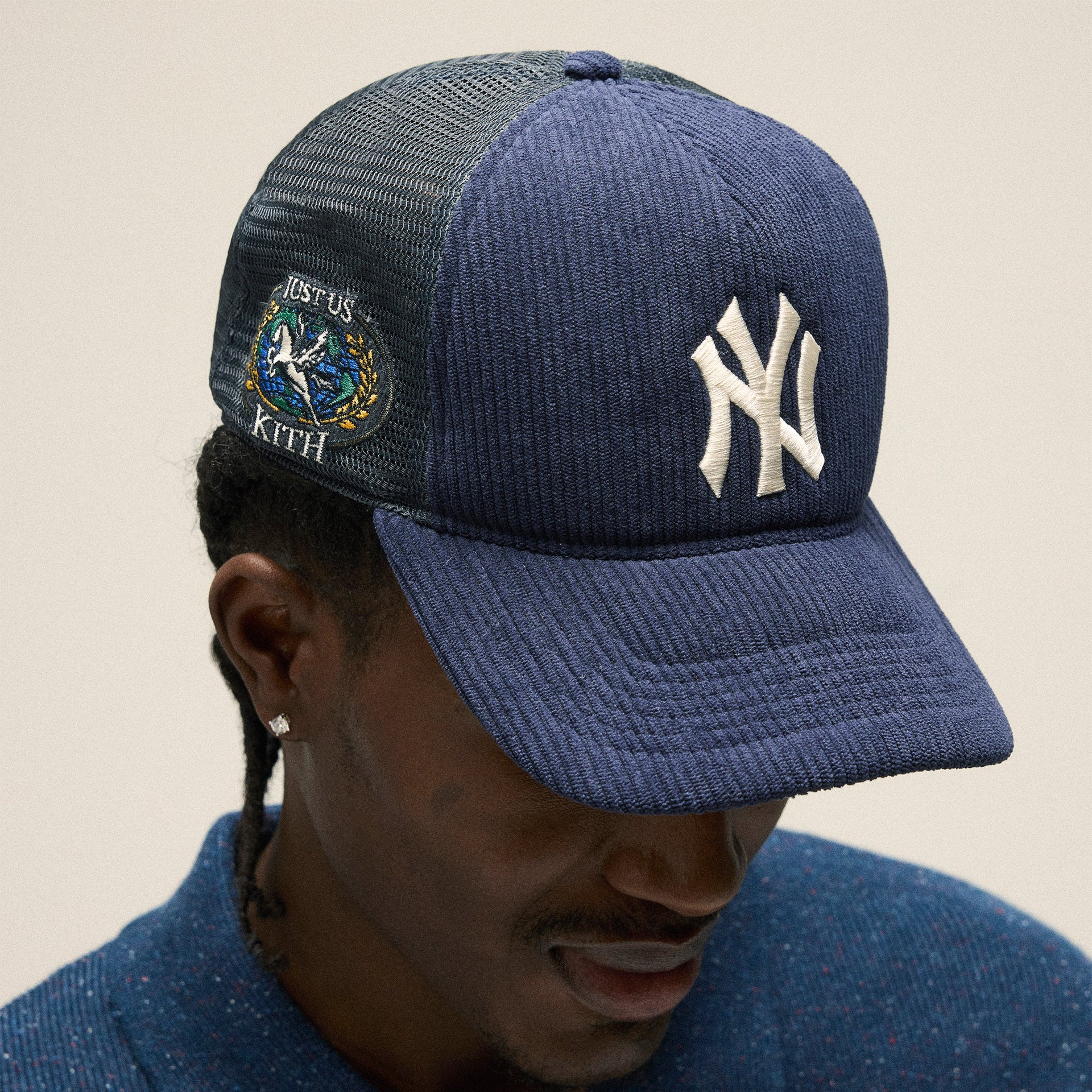 2025SS Kith & '47 for the New York Yankees Corduroy Trucker Hat 燈心絨 卡車帽 網帽 帽子 現貨 KHM050942