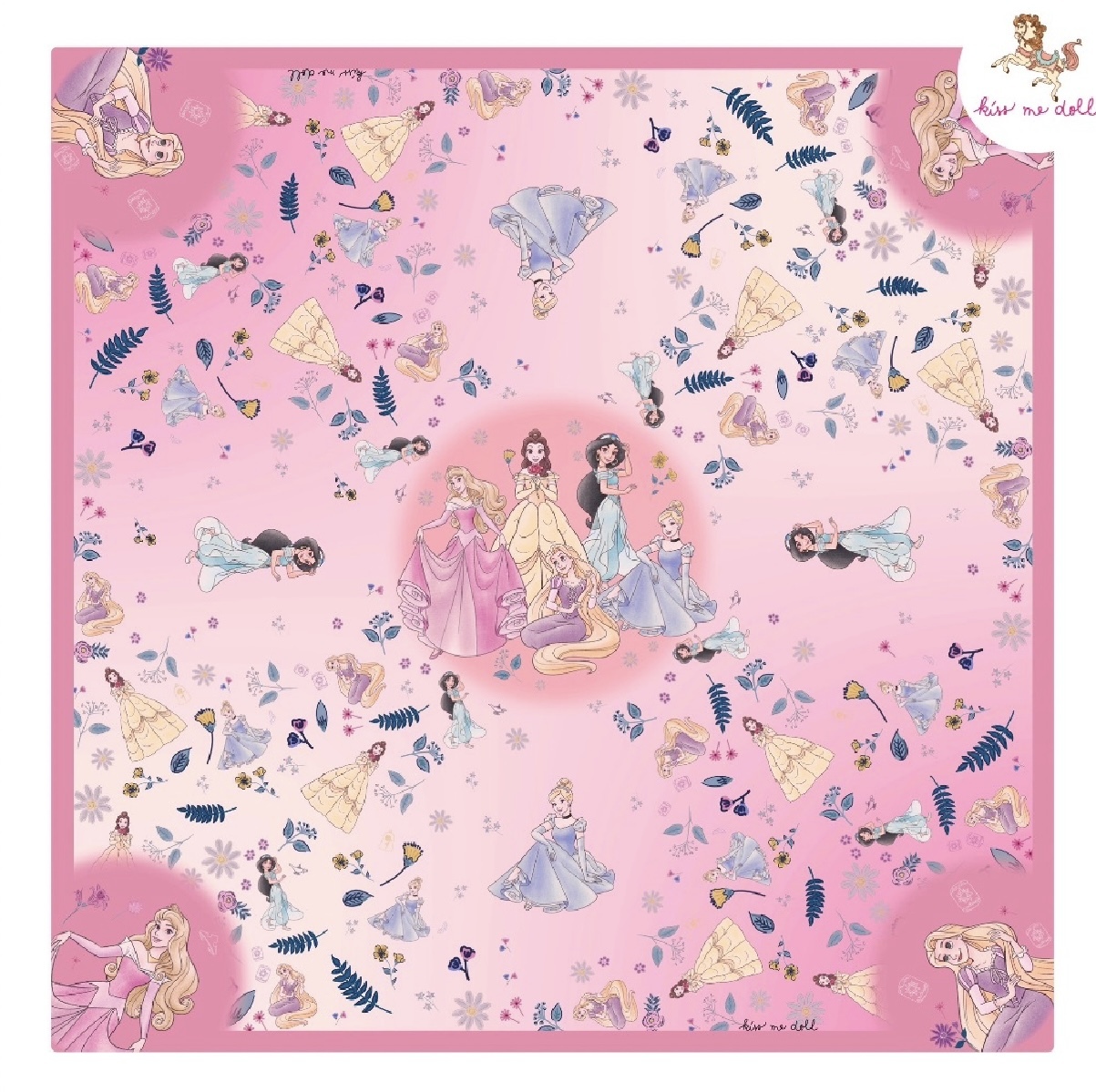 KISS ME DOLL - 真絲絲巾 ( MIX DISNEY )