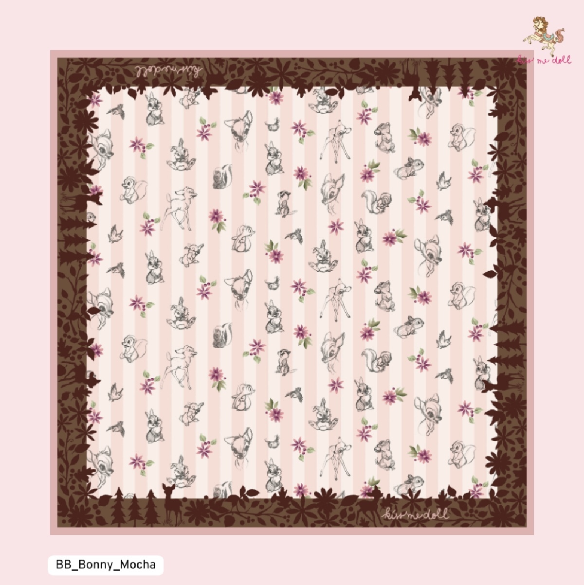 KISS ME DOLL - 真絲絲巾 ( BAMBI )