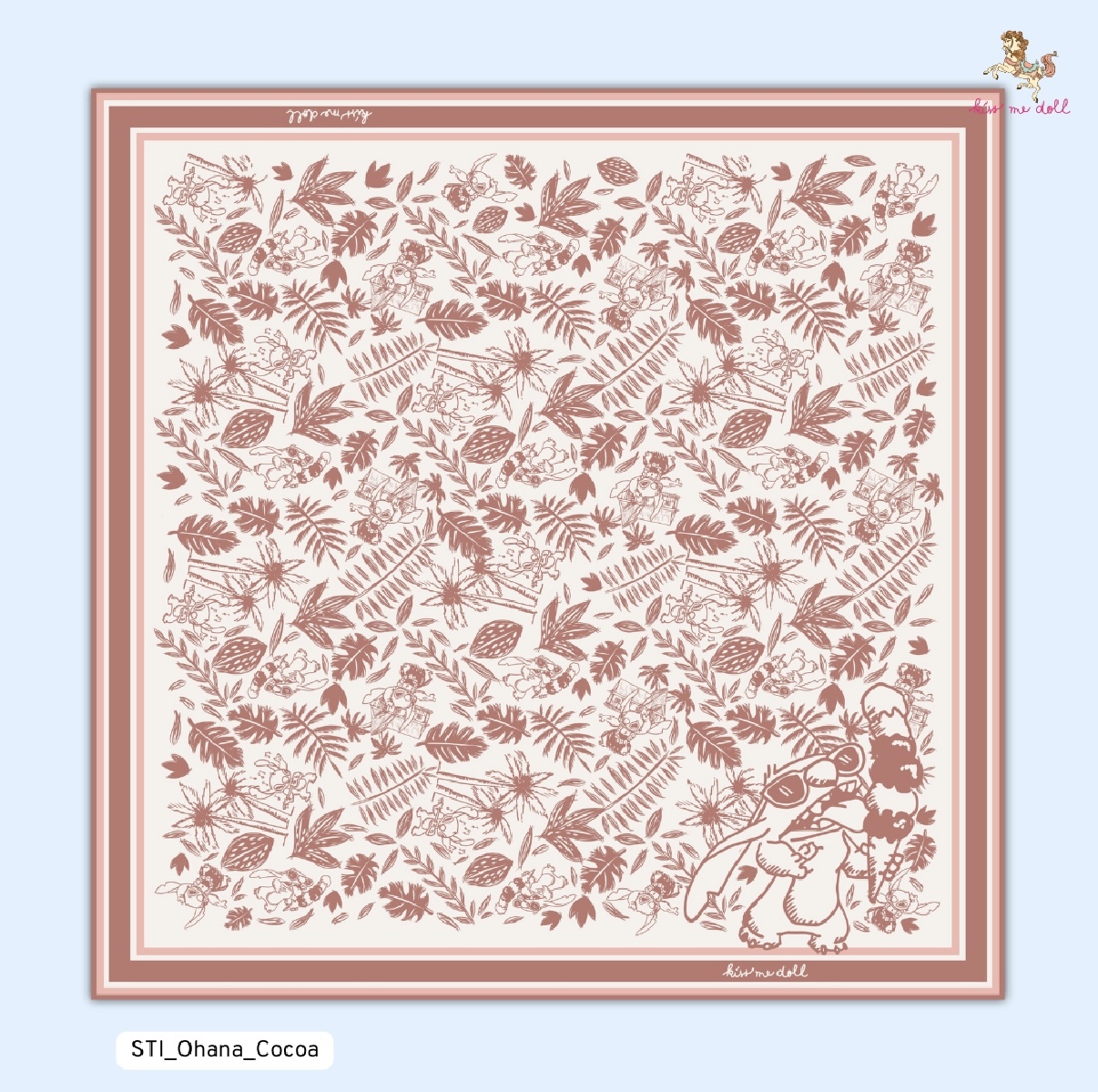 KISS ME DOLL - 真絲絲巾 ( STITCH )