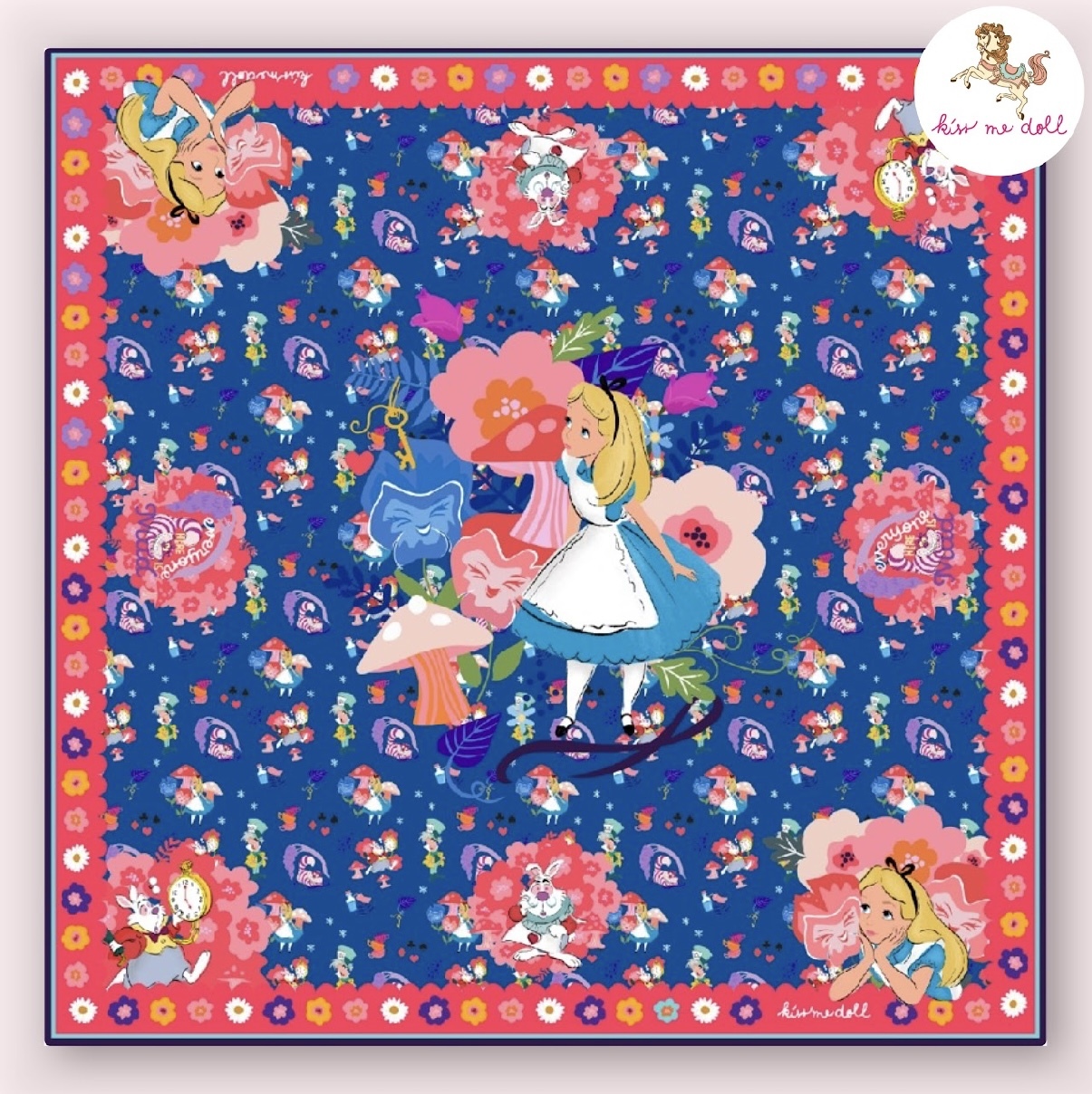 KISS ME DOLL - 真絲絲巾 ( ALICE )