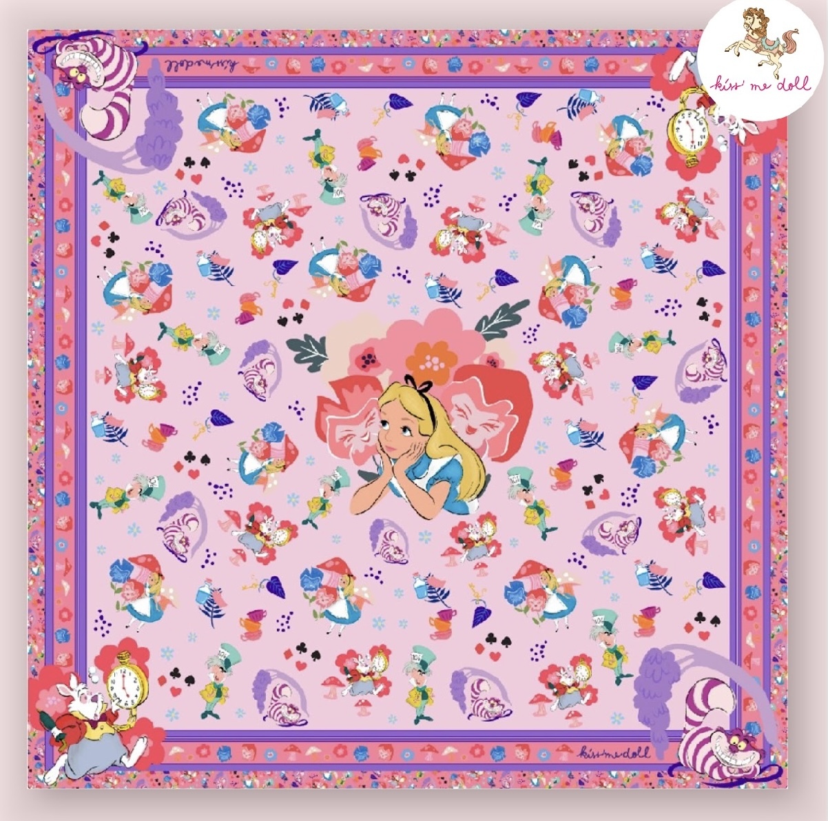 KISS ME DOLL - 真絲絲巾 ( ALICE )