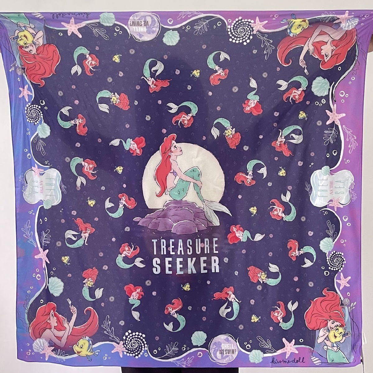 KISS ME DOLL - 真絲絲巾 ( MERMAID )