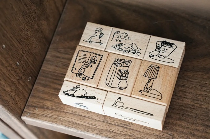 山泥泥．Night's Embrace系列 木頭印章 共八款