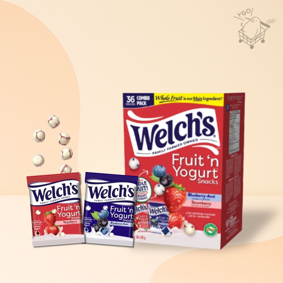 Welch's Fruit 'n Yogurt 優格水果軟糖 - 草莓 & 藍莓