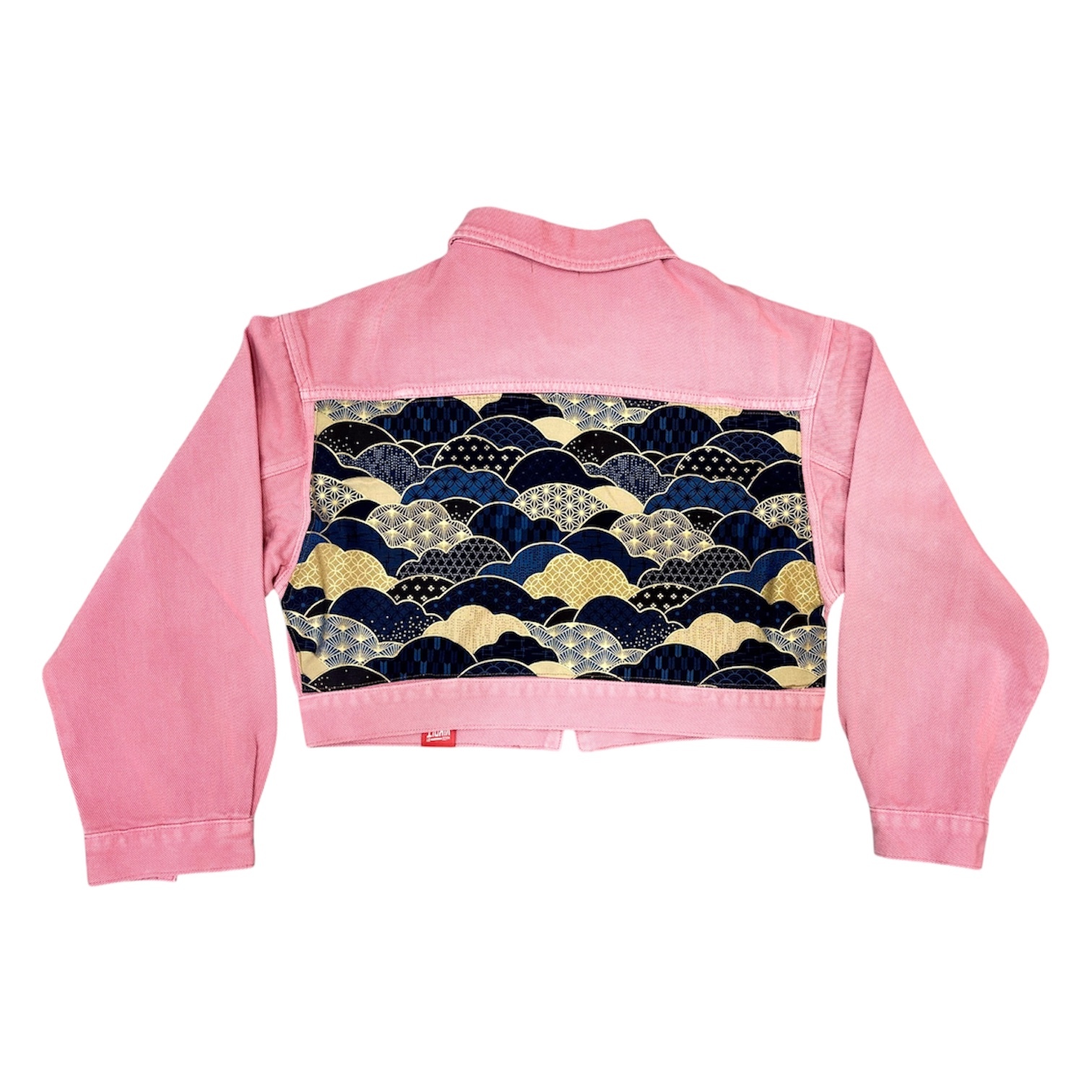 Annstudio / 圖騰布短外套（粉色、日式雲朵）