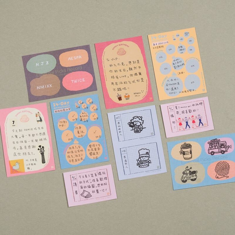 趣味機能  A7便條紙（32入）手帳擴充單張｜1/1工作室