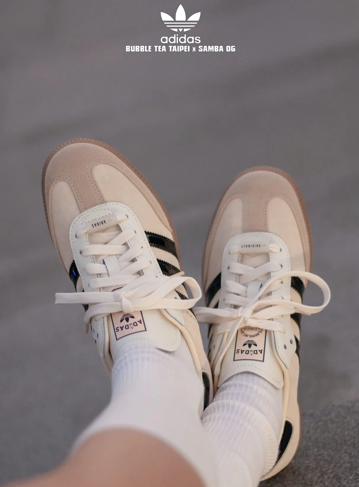 台湾限定【Adidas】BUBBLE TEA TAIPEI X SAMBA スニーカー 人気 台湾限定【Adidas】BUBBLE TEA TAIPEI X SAMBA スニーカー 人気