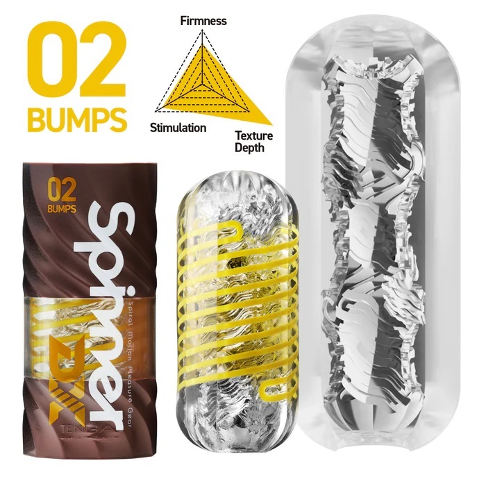〔2025新款〕TENGA Spinner DX 02 Bumps 蛇龍卷