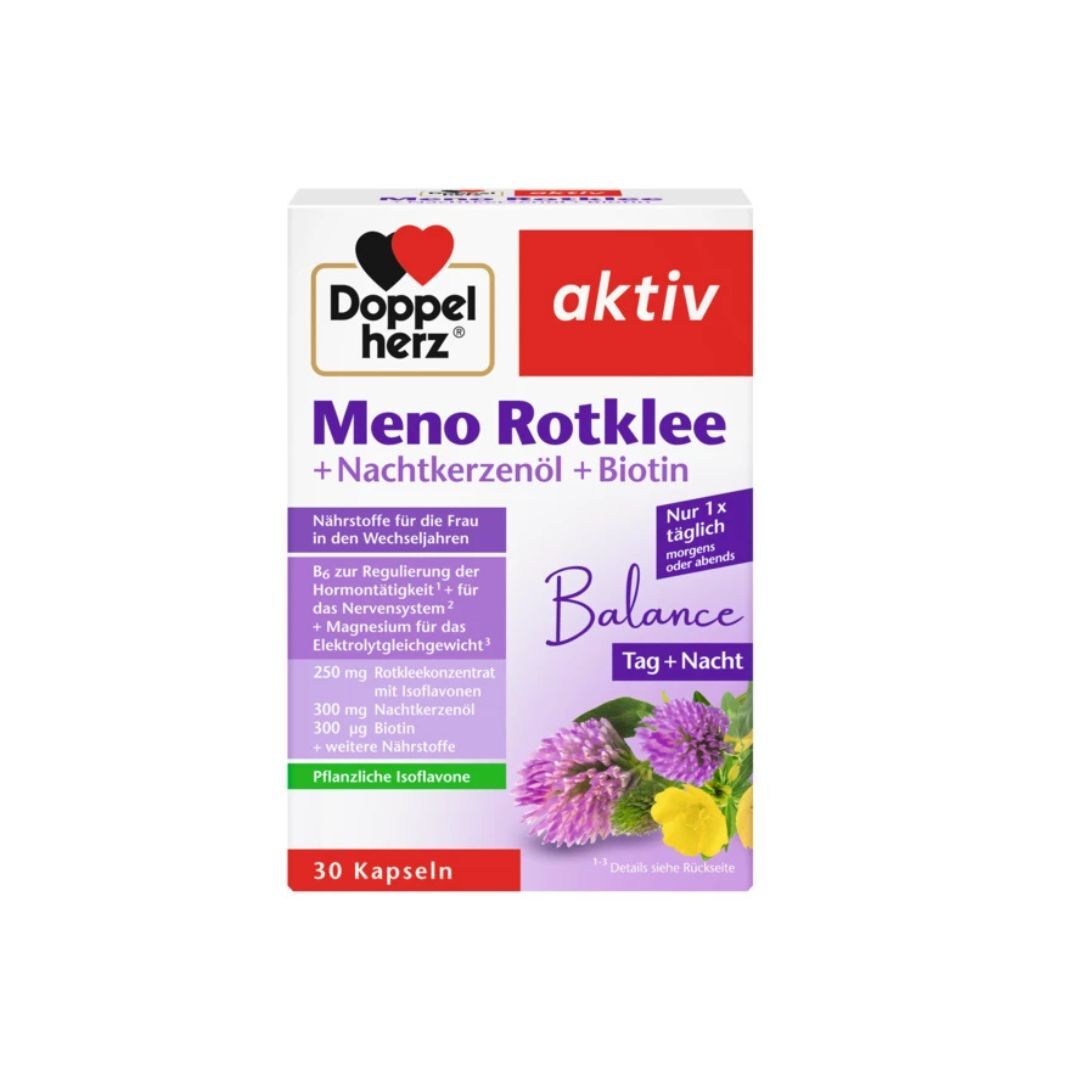 Doppelherz 雙心緩解更年期紅三葉草月見草油膠囊 30粒