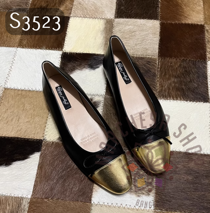 S3523 - 羊皮修長方圓頭芭蕾舞平底鞋