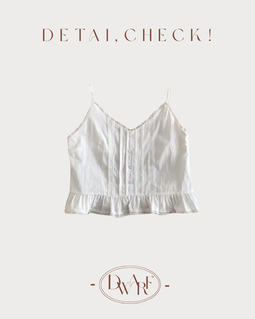 《KR》小清新🌿v領心形鈕吊帶背心