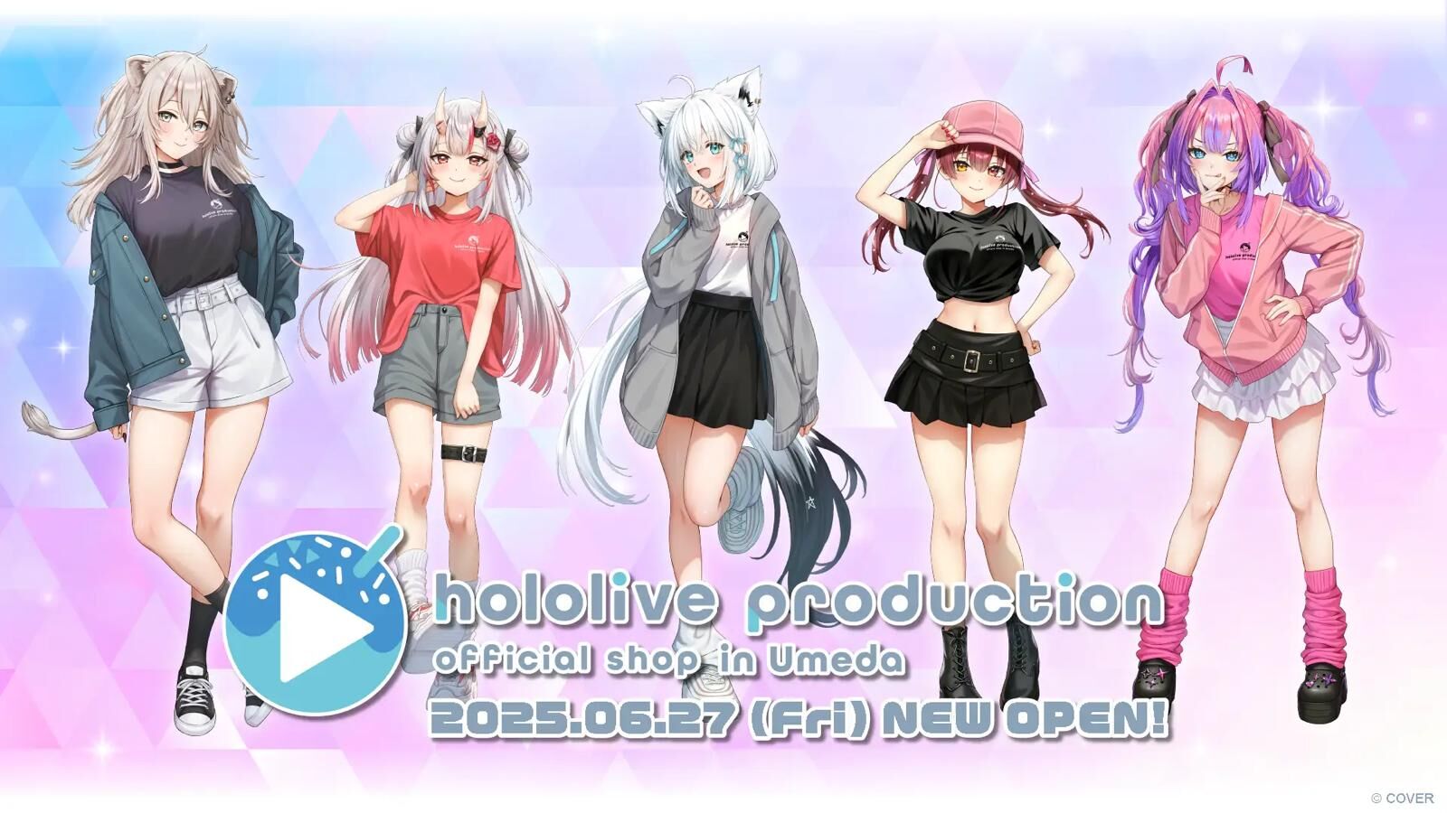 「第3團場販」「官品代購」hololive Production Official Shop in Osaka Umeda 周邊 (白上フブキ/百鬼あやめ/宝鐘マリン/獅白ぼたん/綺々羅々ヴィヴィ)