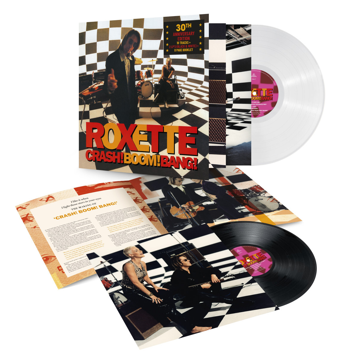 Roxette - Crash! Boom! Bang! (30th Anniversary Edition) 2LP (White & Black)
