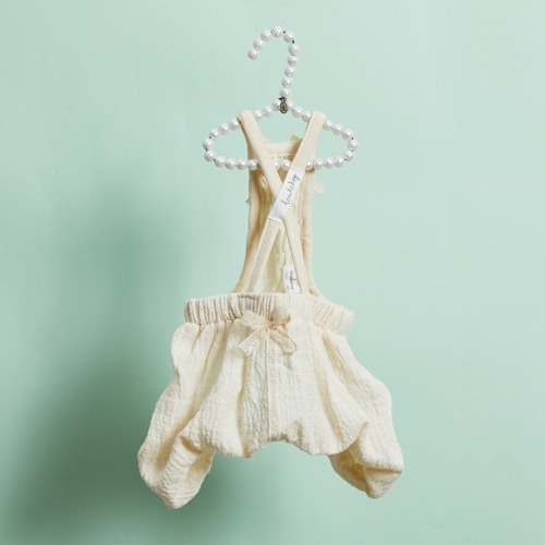 Louisdog 奶霜泡泡吊帶短褲