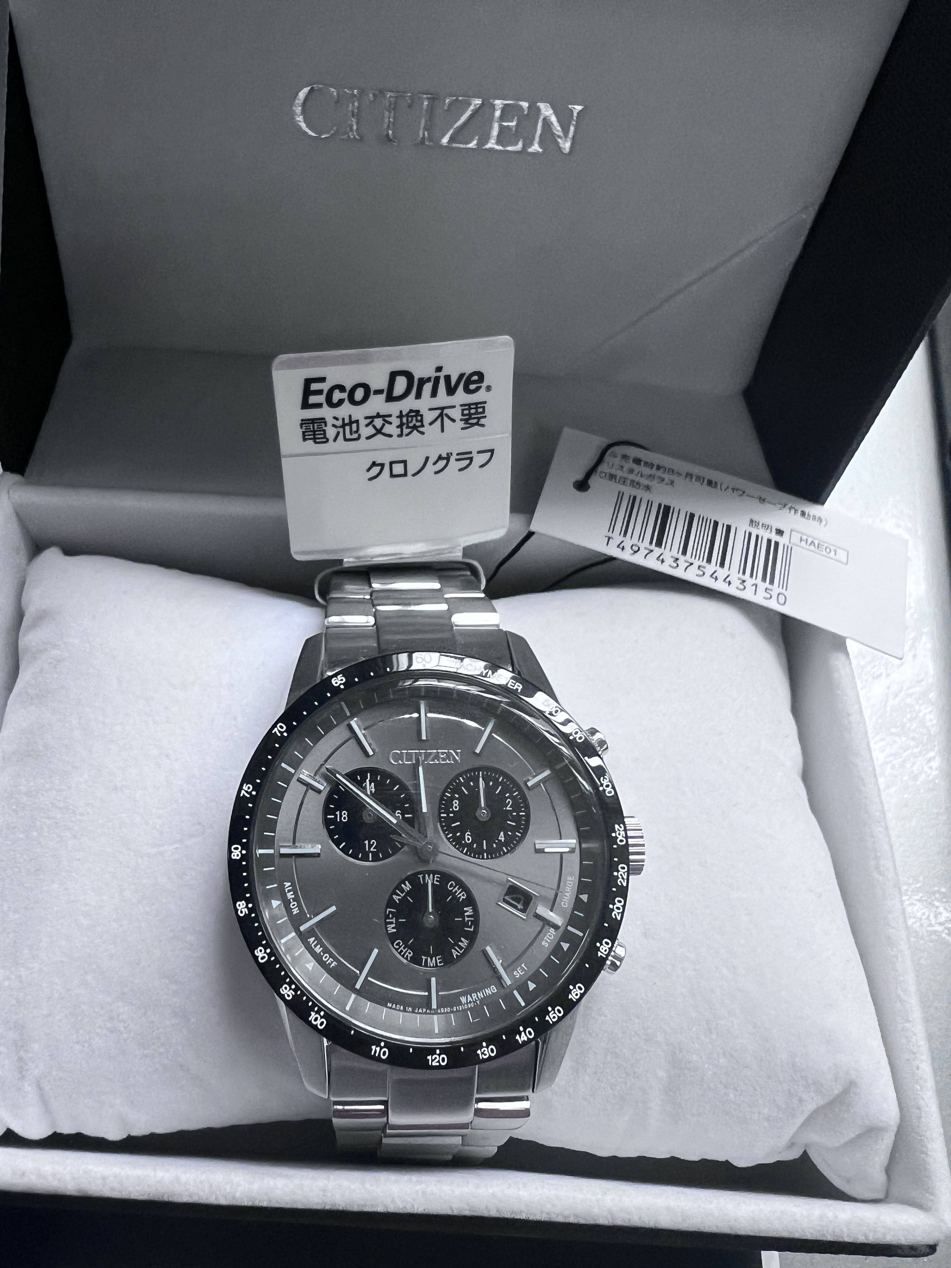 Citizen 星辰 Eco-Drive Chronograph Watch BL5594-59H 光動能計時腕錶
