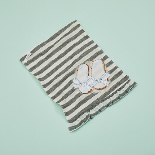 Louisdog 夏日海灘拖鞋小毛巾