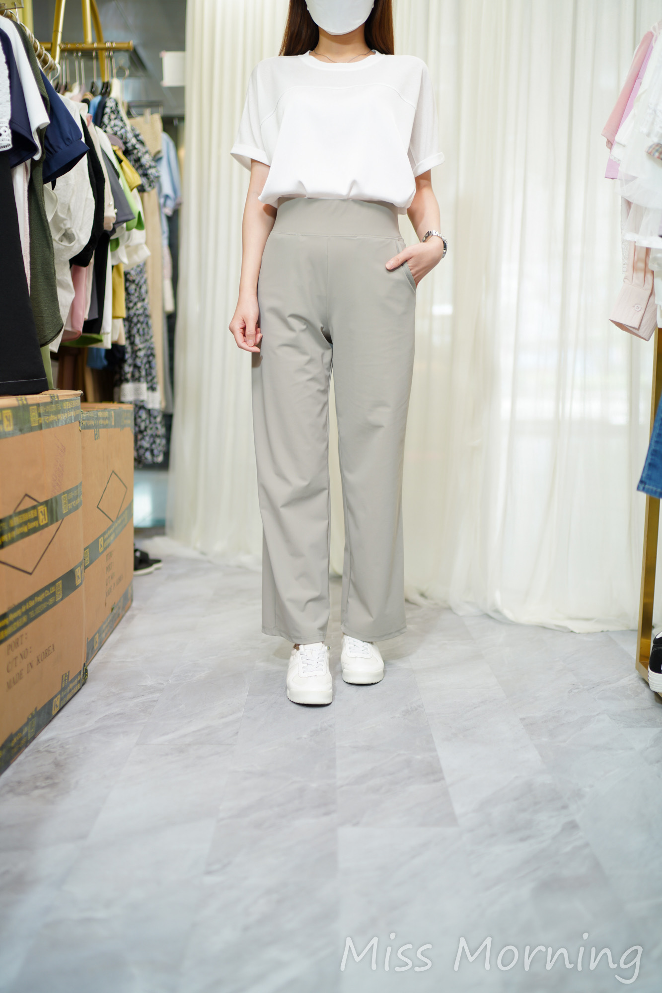 拼色領百搭上衣(14622)