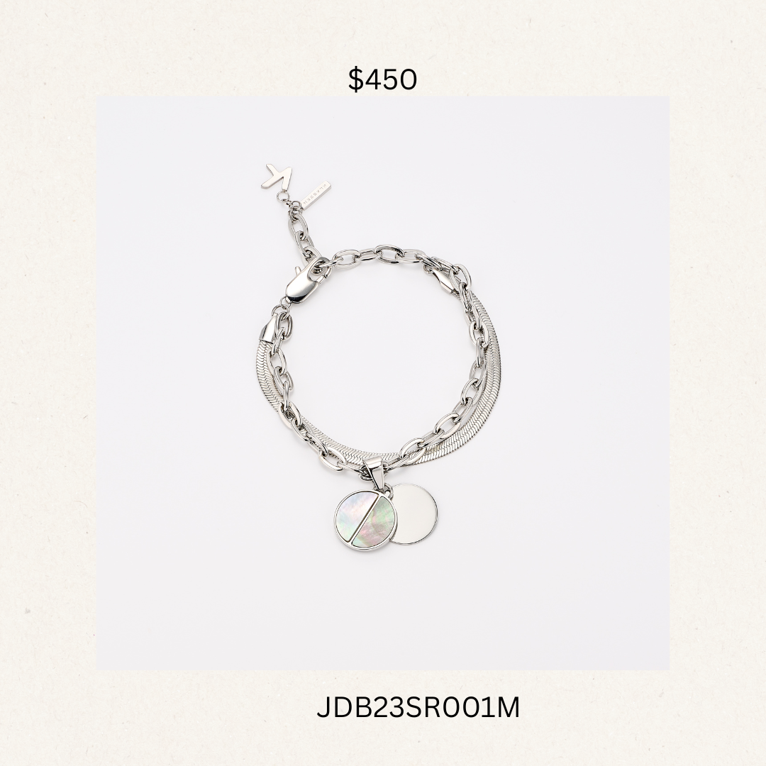 Duality Bracelet Silver-JDB23SR001M(購買同分類商品1件75折，2件7折優惠) -M