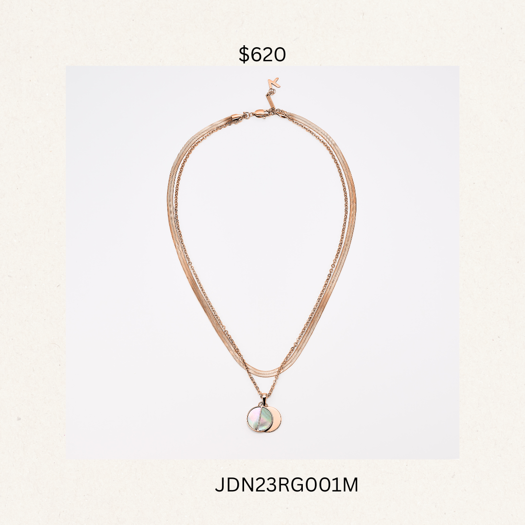 Duality Necklace Rose Gold-JDN23RG001M(購買同分類商品1件75折，2件7折優惠) -M