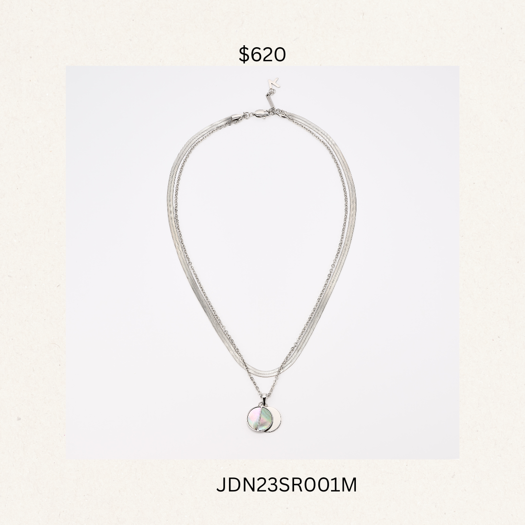 Duality Necklace Silver-JDN23SR001M(購買同分類商品1件75折，2件7折優惠) -M