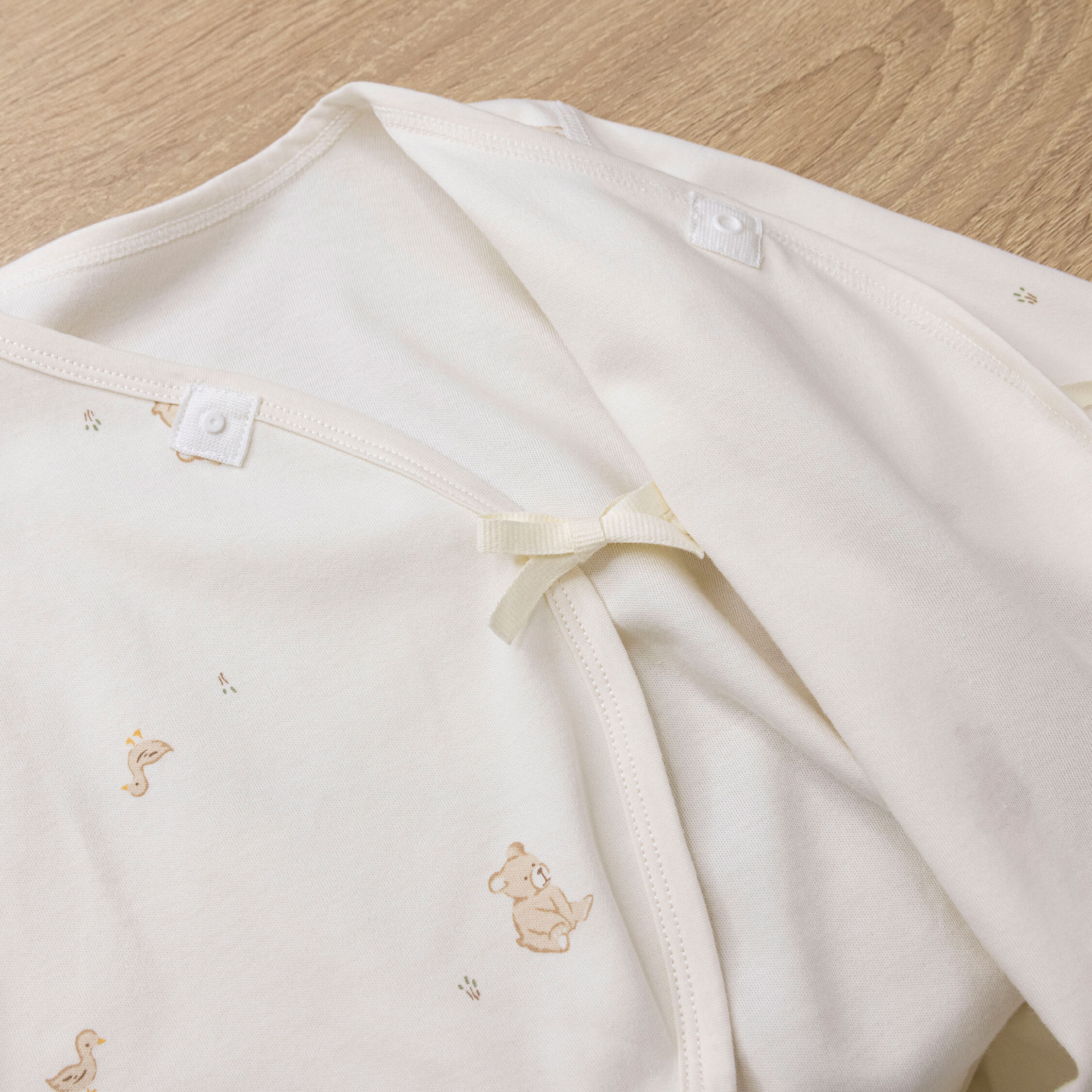 純淨系列【T3063】熊熊鴨鴨好朋友棉柔長袖連身衣